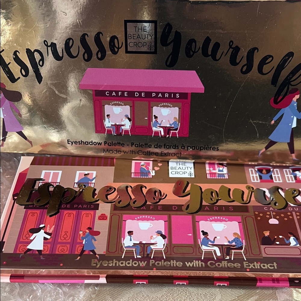 The Beauty Crop Espresso Yourself Eyeshadow Palette - Gold and Red